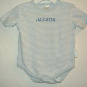 Jaxson Personalized One-Piece Blue 6-9 Months